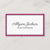 Carte de visite de script de Parties scintillant H (Devant)