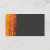 Carte de visite de script gris Abstrait rouge (Dos)
