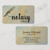 Carte de visite de script simple et élégant pour l (Devant / Derrière)