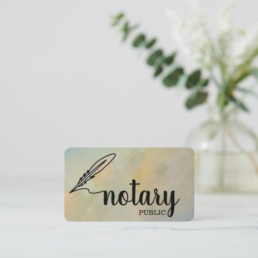 Carte de visite de script simple et élégant pour l (Debout devant)