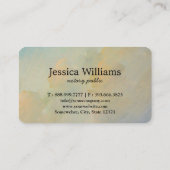 Carte de visite de script simple et élégant pour l (Dos)