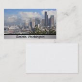 Carte de visite de Seattle Washington (Devant / Derrière)