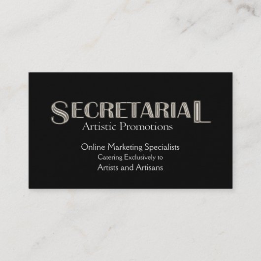 Carte de visite de secrétariat (Devant)