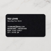 Carte de visite de sécurité personnel (Dos)