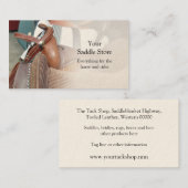 Carte de visite de sellerie (Devant / Derrière)