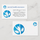 Carte de visite de sensibilisation à la santé ment (Devant / Derrière)