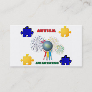 Carte de visite de sensibilisation sur l'autisme
