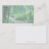Carte de visite de sentier de randonnée de fougère (Devant / Derrière)