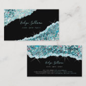 Carte de visite de séquence de Parties scintillant (Devant / Derrière)