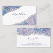 Carte de visite de séquence de Parties scintillant (Devant / Derrière)