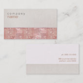 Carte de visite de séquences roses pâles (Devant / Derrière)