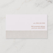 Carte de visite de séquences roses pâles (Dos)