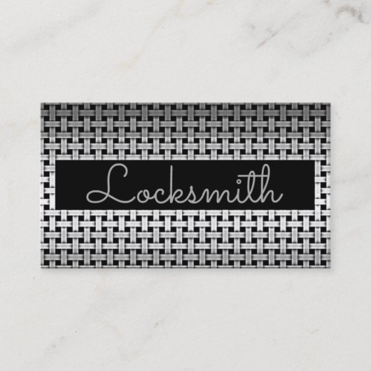 Carte de visite de serrurerie métallique (Devant)