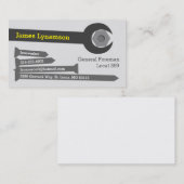 Carte de visite de serrurier (Devant / Derrière)