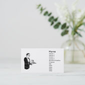 Carte de visite de serveur (Debout devant)