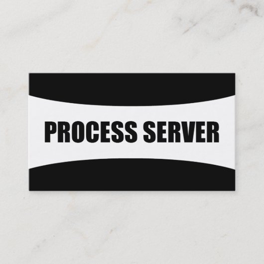 Carte de visite de serveur de processus (Devant)