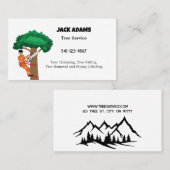 Carte de visite de service Arborescence Lumberjack (Devant / Derrière)