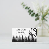 Carte de visite de service Arborescence Lumberjack (Debout devant)