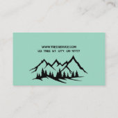 Carte de visite de service Arborescence Lumberjack (Dos)