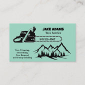 Carte de visite de service Arborescence Lumberjack (Devant)