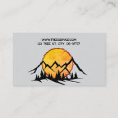 Carte de visite de service Arborescence Lumberjack (Dos)