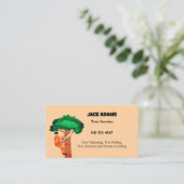 Carte de visite de service Arborescence Lumberjack (Debout devant)