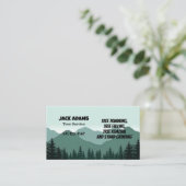 Carte de visite de service Arborescence Lumberjack (Debout devant)