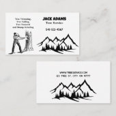 Carte de visite de service Arborescence Lumberjack (Devant / Derrière)