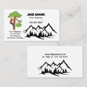 Carte de visite de service Arborescence Lumberjack (Devant / Derrière)