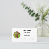 Carte de visite de service Arborescence Lumberjack (Debout devant)