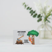Carte de visite de service Arborescence Lumberjack (Debout devant)