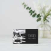 Carte de visite de service automobile de detailing (Debout devant)