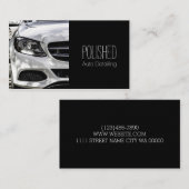 Carte de visite de service automobile de detailing (Devant / Derrière)