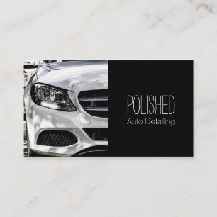 Carte de visite de service automobile de detailing