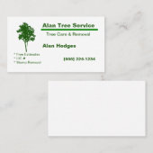 Carte de visite de service d'arborescence (Devant / Derrière)
