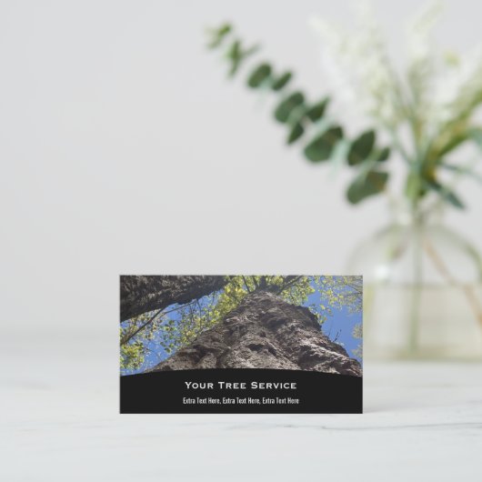 Carte de visite de service d'arborescence (Debout devant)
