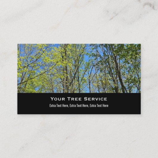 Carte de visite de service d'arborescence (Devant)