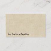 Carte de visite de service d'arborescence (Dos)