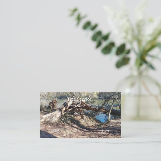 Carte de visite de service d'arborescence (Debout devant)