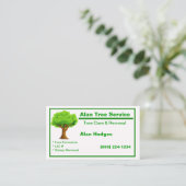 Carte de visite de service d'arborescence (Debout devant)