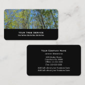 Carte de visite de service d'arborescence (Devant / Derrière)