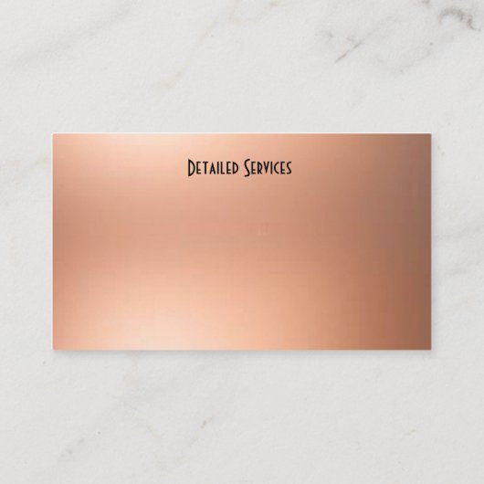 Carte de visite de service d'arborescence (Dos)