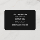 Carte de visite de service d'arborescence (Dos)