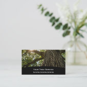 Carte de visite de service d'arbre (Debout devant)