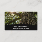 Carte de visite de service d'arbre (Devant)