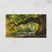 Carte de visite de service d'arbre (Devant)