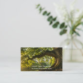 Carte de visite de service d'arbre (Debout devant)