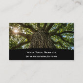 Carte de visite de service d'arbre (Devant)