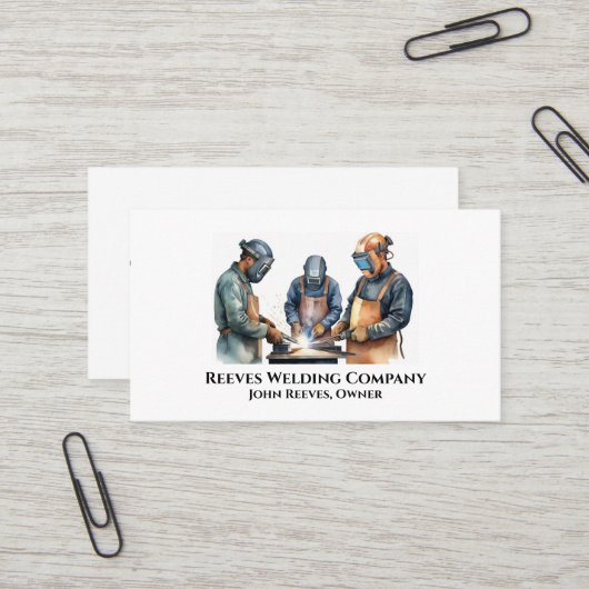 Carte de visite de service de contracteur de fabri (Devant/Arrière en situation)