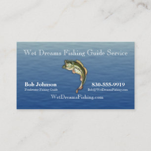 Carte de visite de service de guide de pêche